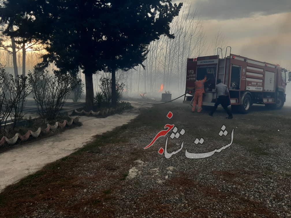 آتشسوزی خار و خاشاک پشت کارخانه میخسازی لشت نشا مهار شد+ تصاویر آتشسوزی خار و خاشاک پشت کارخانه میخسازی لشت نشا مهار شد+ تصاویر