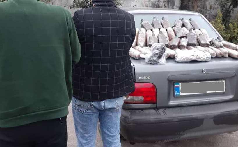 خودروی حامل ۴۳ کیلوگرم مواد مخدر در لنگرود توقیف شد!