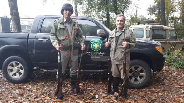 کشف و ضبط چندین قبضه سلاح شکاری در نوده و اژدهابلوچ لشت نشا