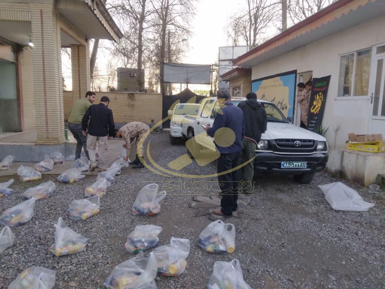 توزیع ۱۹۰ بسته‌ معیشتی‌ بین «افراد کم برخوردار» بخش لشت نشا+ تصاویر