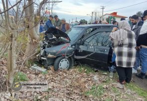 تصادف سنگین سه خودرو در لشت نشا+ تصاویر